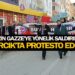 İSRAİL’İN GAZZE’YE YÖNELİK SALDIRILARI ASARCIK’TA PROTESTO EDİLDİ