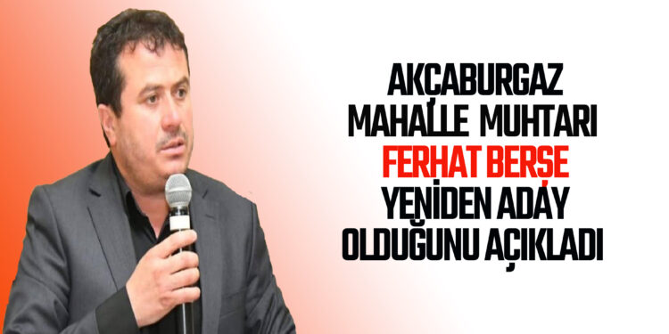 MUHTAR FERHAT BERŞE YENİDEN OLDUĞUNU AÇIKLADI