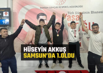 HÜSEYİN AKKUŞ SAMSUN’DA 1.OLDU