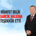 HİDAYET BELİK ASARCIK HALKINA TEŞEKKÜR ETTİ