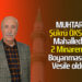 MUHTAR ŞÜKRÜ ÖKSÜZ : MAHALLEDE İKİ MİNARENİN BOYANMASINA VESİLE OLDU!