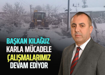BAŞKAN ŞERİF KILAĞUZ KARLA MÜCADELE ÇALIŞMALARIMIZ DEVAM EDİYOR
