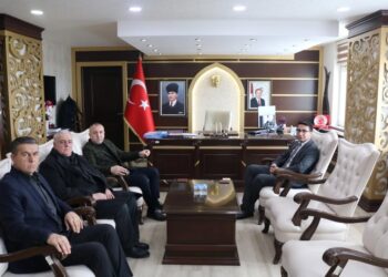 BAŞKAN KILAĞUZ YENİ ATANAN KAYMAKAM AHMET TAYYİP KORKMAZ’I MAKAMINDA ZİYARET ETTİ