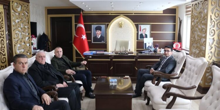 BAŞKAN KILAĞUZ YENİ ATANAN KAYMAKAM AHMET TAYYİP KORKMAZ’I MAKAMINDA ZİYARET ETTİ