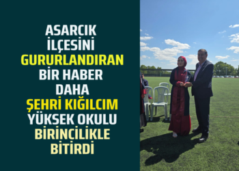 ASARCIK İLÇESİNİ GURURLANDIRAN BİR HABER DAHA ”ŞEHRİ KIĞILCIM” YÜKSEK OKULU BİRİNCİLİKLE BİTİRDİ!