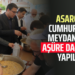 ASARCIK CUMHURİYET MEYDANINDA AŞÜRE DAĞITIMI YAPILDI
