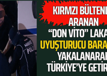 KIRMZI BÜLTENLE ARANAN ‘‘DON VİTO’’ LAKAPL IUYUŞTURUCU BARARONU YAKALANARAK TÜRKİYE’YE GETİRİLDİ