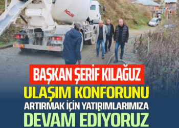 BAŞKAN ŞERFİ KILAĞUZ:ULAŞIM KONFORUNU ARTIRMAK İÇİN YATIRIMLARIMIZA DEVAM EDİYORUZ