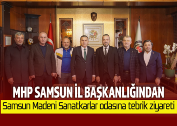 MHP SAMSUN İL BAŞKANLIĞINDAN SAMSUN MADENİ SANATKARLAR ODASINA TEBRİK ZİYARETİ