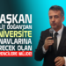 BAŞKAN HALİT DOĞAN’DAN ÜNİVERSİTE SINAVLARINA GİRECEK OLAN ÖĞRENCİLERE MÜJDE!