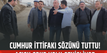 CUMHUR İTTİFAKI SÖZÜNÜ TUTTU! ACISU GRUP YOLU GENİŞLİYOR