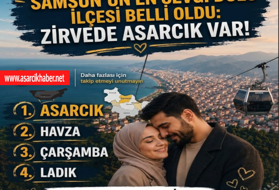 SAMSUN’DA YILIN EN SEVGİ DOLU İLÇESİ BELLİ OLDU: ZİRVEDE ASARCIK VAR!